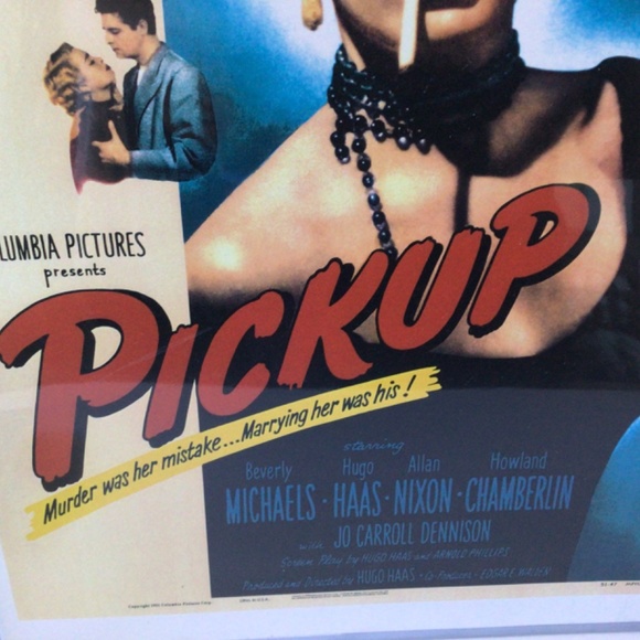 Movie Poster for Pickup 1951 Movie Starring Beverly Michaels - Picture 4 of 5